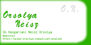 orsolya neisz business card